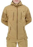Куртка тактическая Eagle Soft Shell JA-01-0 с флисом Песок (Койот) M - изображение 3