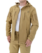 Куртка тактическая Eagle Soft Shell JA-01-0 с флисом Песок (Койот) M - изображение 5