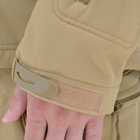 Куртка тактическая Eagle Soft Shell JA-01 с флисом Песочный (Койот) M - изображение 10
