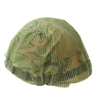 Маскувальна сітка на шолом каску Brotherhood тактична для ВСУ темно-зелений - зображення 1
