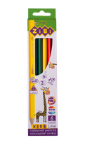Олівці кольорові ZiBi Kids Line 6 кольорів (ZB.2413)