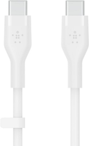 Kabel Belkin USB-C - USB-C 2.0 Silikonowy 1 m Biały (CAB009BT1MWH) - obraz 2