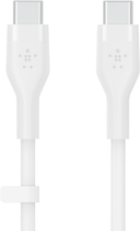 Кабель Belkin USB-C - USB-C 2.0 Silicone 1 м White (CAB009BT1MWH) - зображення 2