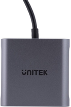 Adapter Unitek USB-C do 2x HDMI 4K MST (V1404B) - obraz 3
