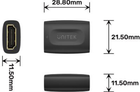 Перехідник Unitek HDMI (F) HDMI (F) 4K@60Hz до 30 м (A1013BK) - зображення 4