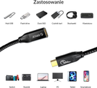 Kabel Orico USB-C 3.2 (MF), 4K, 100W 1 m Czarny (CY32-10-BK-BP) - obraz 4
