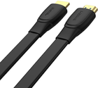 Kabel Unitek High Speed ​​HDMI 2.0 4K 60Hz płaski 1 m (C11063BK-1M) - obraz 2