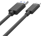 Kabel Unitek USB 3.1 typ A - typ C MM 0,5 m Czarny (Y-C491BK) - obraz 2