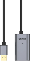 Кабель-подовжувач Unitek USB 2.0 20m AM/AF Premium + DC (Y-274) - зображення 3