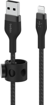 Кабель Belkin USB-A to LTG Braided Silicone 2 м Black (CAA010BT2MBK) - зображення 3