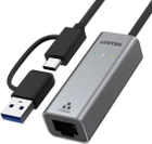 Адаптер Unitek USB-A/C до RJ45 2500 Mbps Ethernet (U1313C) - зображення 1