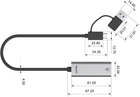 Адаптер Unitek USB-A/C до RJ45 2500 Mbps Ethernet (U1313C) - зображення 6