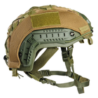 Баллистическая шлем-каска Fast WENDY цвета олива в универсальном кавере мультикам стандарта NATO (NIJ 3A) M/L - изображение 3