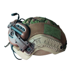 Баллистическая шлем-каска Fast цвета койот в кавере стандарта NATO (NIJ 3A) M/L + наушники М32 (с микрофоном) и креплением "Чебурашка" - изображение 3