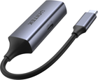 Adapter Unitek USB-C - RJ45 1 Gbit LAN, PD 100 W (4894160047595) - obraz 2