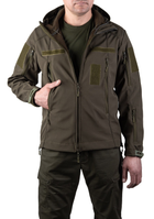 Тактична куртка SMILO soft shell XXL olive - изображение 2