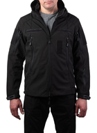 Тактична куртка SMILO soft shell M black