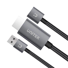 Adapter Unitek USB Typ A/C/ Apple Lightning-HDMI 0,1 m Czarny (M1104A) - obraz 2