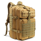 Тактичний рюкзак 45л (52х28х25см) ZE-002, Пісочний - зображення 3