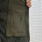Чоловіча легка Вітровка із дихаючою підкладкою / Осіння Куртка з капюшоном олива розмір 2XL - зображення 8