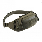 Сумка тактическая через плечо на грудь M-TAC Waist Bag Elite Hex Ranger Green для мультитула и турникета (сумка на пояс) - изображение 3