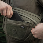 Сумка тактична через плече M-TAC Sphaera Hardsling Bag Large з липучкою Elite Ranger Green для пістолета - зображення 6