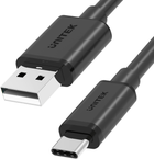 Kabel Unitek USB-A - USB-C 50 cm Czarny (Y-C481BK) - obraz 1