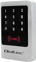 Klawiatura kodowa Qoltec MIMAS z czytnikiem RFID Code/Card/Key fob/Doorbell button/IP68/EM (5901878524443) - obraz 1