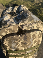 Рюкзак тактический 70 литров армейский большой усиленный. Пиксель - изображение 10