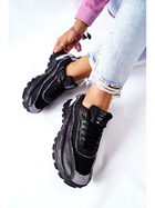 Sneakersy damskie na grubej podeszwie do kostki Cross Jeans II2R4018C 38 Czarne (8697319153286) - obraz 6