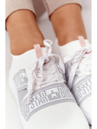 Sneakersy damskie z siatki do kostki wsuwane Big Star HH274355 38 Białe (5900714349974) - obraz 7