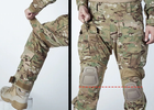 Тактические штаны IDOGEAR Gen3 Combat v2 размер М мультикам с наколенниками - изображение 3