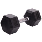 Гантель цельная шестигранная для фитнеса Zelart Fit 80075-7,5 1шт вес 7,5кг