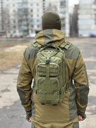 Тактический штурмовой рюкзак Tactic на 25 л военный рюкзак Олива (ta25-olive) - изображение 5