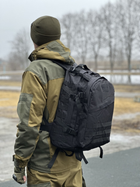 Тактический (военный) рюкзак Tactic Raid с системой molle на 40 л Black (601-black) - изображение 5