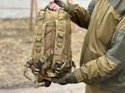 Тактический штурмовой рюкзак Tactic на 25 л военный рюкзак Койот (ta25-coyote) - изображение 8