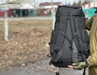 Рюкзак туристичний для походів Tactical військовий рюкзак великий на 70 л Black (ta70-black) - зображення 7