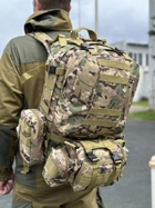 Тактичний рюкзак Tactic рюкзак з підсумками на 55 л. штурмовий рюкзак Мультикам1004-multicam - зображення 4