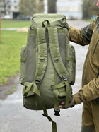 Рюкзак туристичний для походів на 70 л. Tactic великий військовий рюкзак колір Oliva (ta70-new-olive) - зображення 7