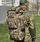Тактический рюкзак на 65 л., походной каркасный рюкзак Tactic, военный рюкзак цвет Мультикам ta65-multicam - изображение 5