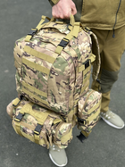 Тактический рюкзак Tactic рюкзак с подсумками на 55 л. штурмовой рюкзак Мультикам 1004-multicam - изображение 8
