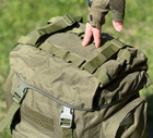 Тактический рюкзак на 65 л., походной каркасный рюкзак Tactic, военный рюкзак цвет Олива ta65-olive - изображение 7