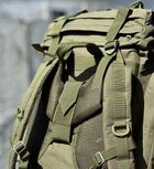 Тактичний рюкзак на 65 л., каркасний похідний рюкзак Tactic, військовий рюкзак колір Олива ta65-olive - зображення 8