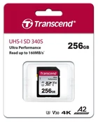 Карта пам'яті Transcend sd 256gb c10 uhs-i u3 a2 R160/W90MB/s 4k ts256gsdc340s