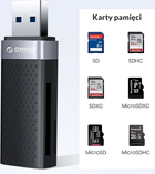 Adapter Orico SD/microSD USB-A 3.1 (CS2T-A3-BK-EP) - obraz 5