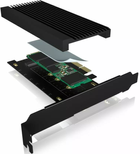 Karta rozszerzeń Icy Box PCI na M.2 SSD NVMe IB-PCI208-HS z radiatorem - obraz 6