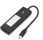 Hub USB-C Orico 3 x USB-A 5 Gb/s Czarny (PAPW3AT-C3-015-BK-EP) - obraz 2