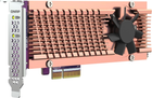 Адаптер QNAP SSD Dual PCIe NVMe M.2 2280/22110 (QM2-2P-344A) - зображення 6