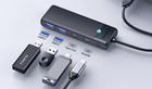 Hub USB-C Orico 2 x USB-A 2 x USB-C 100 W (PAPW2AC-C3-015-BK-EP) - obraz 3