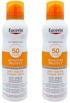 Spray przeciwsłoneczny do ciała Eucerin Sun Spray Oil Control Dry Touch SPF50 2x200 ml (4005800327100) - obraz 1